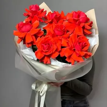 VLSHBN FLOWERS STATE Монобукет из Красных Франузских Роз