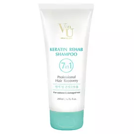 VONU Шампунь с кератином для восстановления поврежденных и окрашенных волос KERATIN REHAB