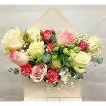 VORNIKOV BOUQUETS Цветы в конверте Письмо счастья