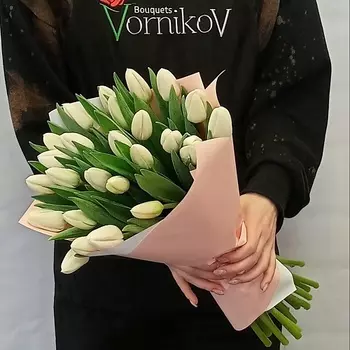 VORNIKOV BOUQUETS Тюльпаны белые 25 шт