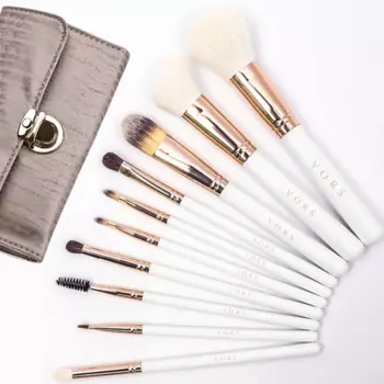 VORS Кисти для макияжа натуральные профессиональные набор.