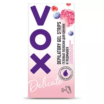 VOX Полоски гелевые для бикини и подмышек 6.0
