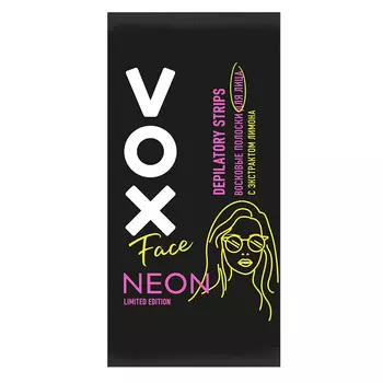 VOX Полоски восковые для лица NEON COLLECTION 12.0
