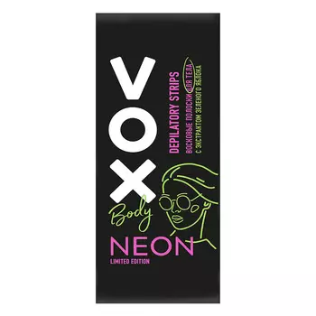 VOX Полоски восковые для тела NEON COLLECTION 12.0