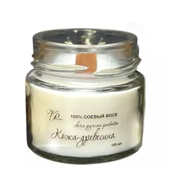 VP HOME Свеча ароматическая кожа древесина 100.0