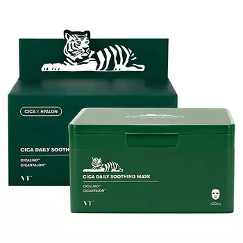 VT Маска для лица CICA X HYALON с экстрактом центеллы азиатской (успокаивающая) 30.0