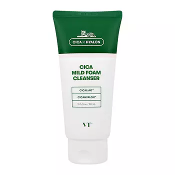 VT Пенка для умывания CICA X HYALON с экстрактом центеллы азиатской (успокаивающая) 300