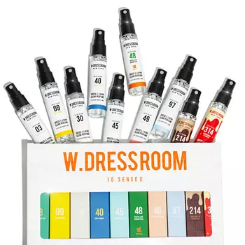 W. DRESSROOM Набор миниатюр парфюмированного спрея для одежды и дома 300.0