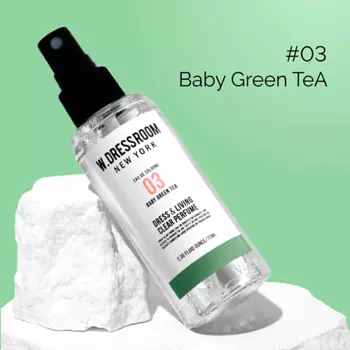 W. DRESSROOM Парфюмированный спрей для одежды и дома No.03 Baby Green Tea 70.0