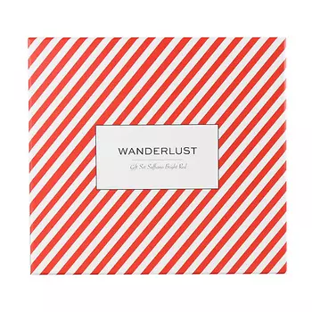 ЛЭТУАЛЬ WANDERLUST Подарочный набор Saffiano Bright Red. Комплект: кошелек + бирка на багаж.