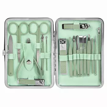 WBZ Универсальный набор для маникюра и педикюра 18 в 1 в футляре, STANDARD