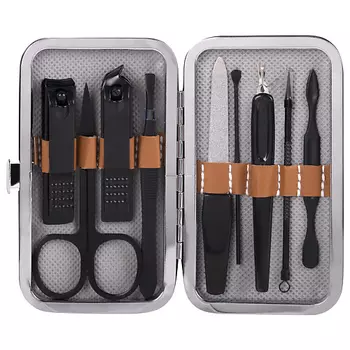 WBZ Универсальный набор для маникюра и педикюра 9 в 1 в футляре, MINI