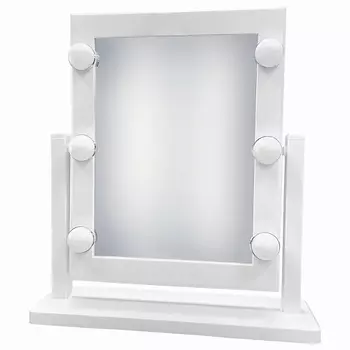 WBZ Зеркало для макияжа гримерное Hollywood LED 6 ламп, 2 режима свечения