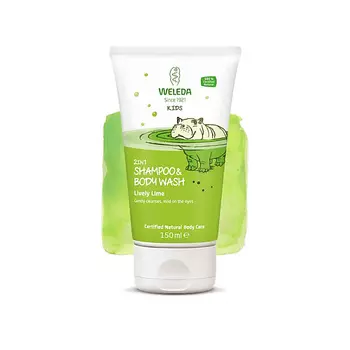 WELEDA Детский крем для душа и шампунь с ароматом лайма Happy Lime 150.0