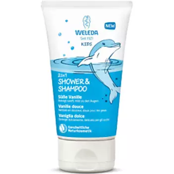 WELEDA Детский шампунь-гель для волос и тела «Ваниль»