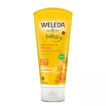 WELEDA Детский шампунь-гель для волос и тела Calendula