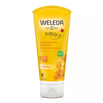 WELEDA Детский шампунь-гель для волос и тела Calendula