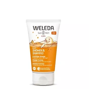 WELEDA Детский шампунь и гель 2 в 1 фруктовый апельсин Kids Fruity Orange 150.0