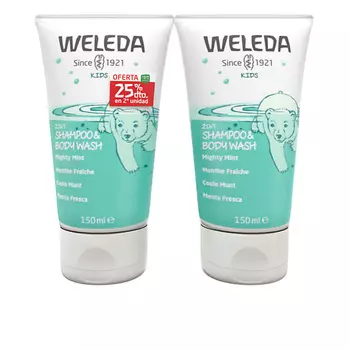 WELEDA Детское очищающее средство 2-в-1 для чувствительной кожи и волос Fresh Mint 2.0