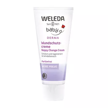 WELEDA Крем для гиперчувствительной кожи в области пеленания с алтеем White Mallow Nappy Change Cream