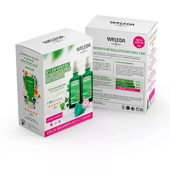 WELEDA Набор для антицеллюлитного ухода: Березовое антицеллюлитное масло + чашка