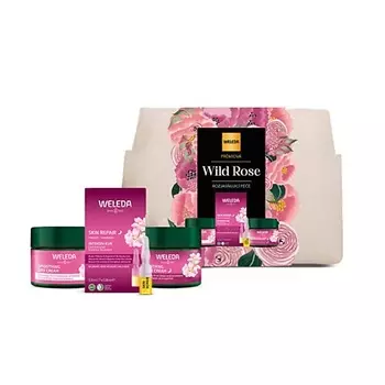 WELEDA Набор для ухода за кожей с шиповником и белым чаем, осветляющий кожу