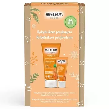 WELEDA Набор Облепиховый крем для душа Vitality + Крем для рук Vitality