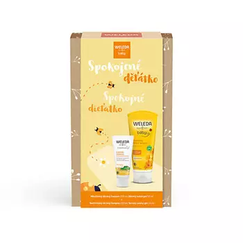 WELEDA Набор Satisfied Baby с календулой: Шампунь + Зубная паста