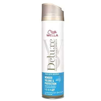 WELLA Лак для волос Deluxe WONDER VOLUME &amp; PROTECTION суперсильная фиксация
