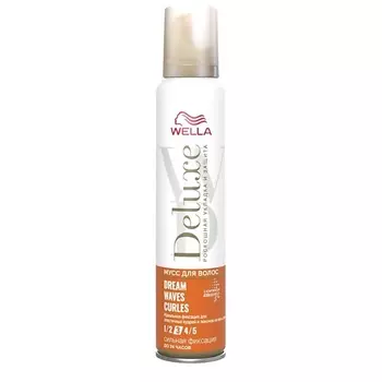 WELLA Мусс для волос Deluxe DREAM WAVES & CURLS сильная фиксация 200.0