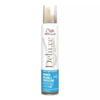 WELLA Мусс для волос Deluxe WONDER VOLUME & PROTECTION суперсильная фиксация