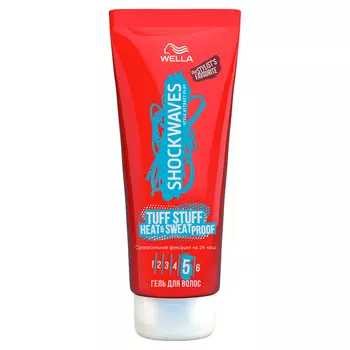 WELLA Shockwaves Гель для укладки волос Tuff Stuff Heat &amp; Sweat Proof суперсильной фиксации
