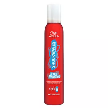 WELLA Shockwaves Мусс для укладки волос Ultra Strong Hold суперсильной фиксации