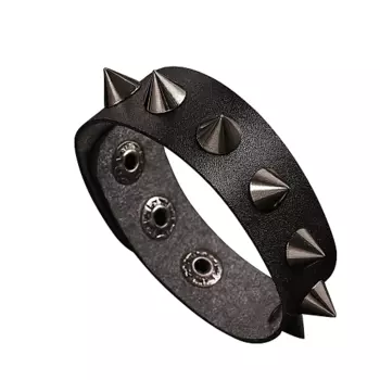 WELLNESS. ULTRACARE Браслет с шипами кожаный на руку