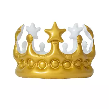 WELLNESS. ULTRACARE Надувная корона именинника на голову золотая