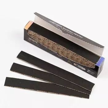 WHITE LINE Сменные файлы для пилок одноразовые 100 грит, Овал 30.0