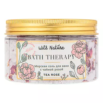 WILD NATURE Морская соль для ванн с чайной розой Wild Nature
