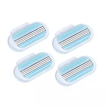 WILDER Сменные кассеты лезвия для женской бритвы совместимые с популярным брендом 4.0