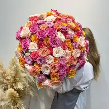 WISTERIA Букет 101 розы микс