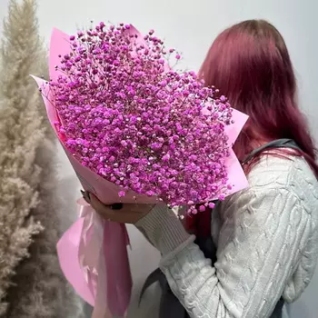 WISTERIA Букет розовая гипсофила