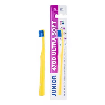 WO OM Детская зубная щётка, 4700 щетинок, мягкая для детей от 4 лет