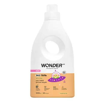 WONDER LAB Эко гель для стирки детских вещей "Цветы хлопка" 1000.0