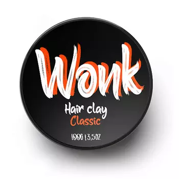 WONK Глина для укладки волос сильной фиксации с классическим ароматом 100.0