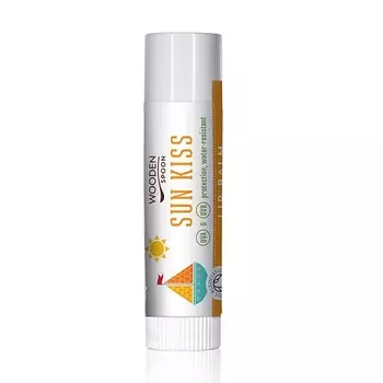 WOODEN SPOON Бальзам для губ солнцезащитный и водостойкий Sun Kiss Uva & Uvb Protection Water Resistant