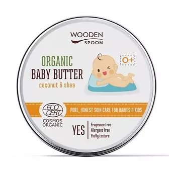 WOODEN SPOON Масло для тела детское Кокос и масло Ши Organic Baby Butter Coconut & Shea