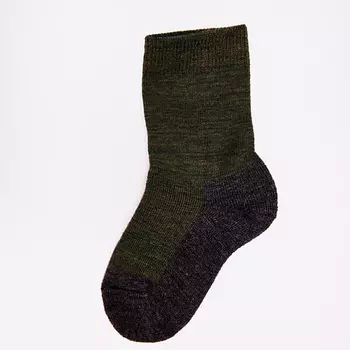 WOOL&COTTON Носки детские термо Хаки-серые Multifunctional
