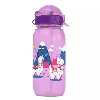 WOWBOTTLES Бутылочка для воды и других напитков с трубочкой "ВОКРУГ СВЕТА" 400 мл