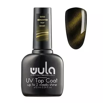 WULA NAILSOUL Топ для гель-лака магнитный, Magnetic top coat, RED