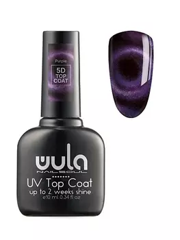 WULA NAILSOUL Верхнее покрытие магнитное, 5D Top Coat, тон ruby