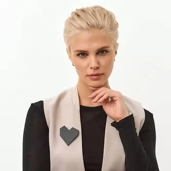 XENIA DUKOVA Брошь сердце